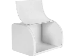 Best Beliani Portapane CAROUBE Metallo Bianco