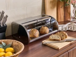 New Beliani Portapane DELECTATION Acciaio inox Argento