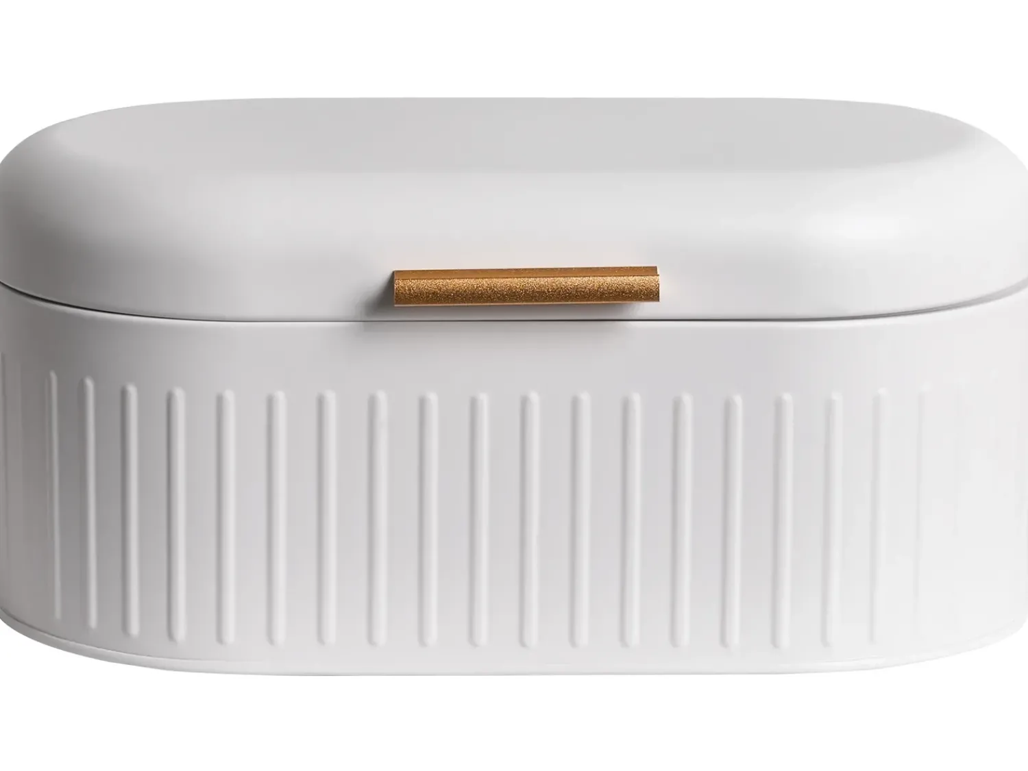 Beliani Portapane DOUCEUR Metallo Bianco Bianco Marrone