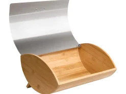Best Beliani Portapane EPICURIEN Bambù Argento Argento Marrone