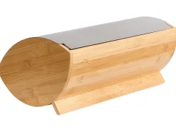 Best Beliani Portapane EPICURIEN Bambù Argento Argento Marrone