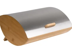 Best Beliani Portapane EPICURIEN Bambù Argento Argento Marrone