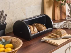 Discount Beliani Portapane FRIANDISE Metallo Nero