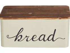 Best Beliani Portapane GOURMANDISE Metallo Beige Beige Marrone