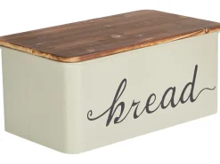 Best Beliani Portapane GOURMANDISE Metallo Beige Beige Marrone