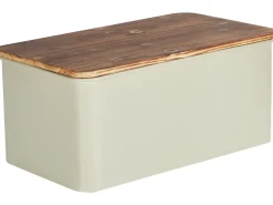Best Beliani Portapane GOURMANDISE Metallo Beige Beige Marrone