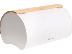 Sale Beliani Portapane SAVEUR Metallo Marrone chiaro Bianco Marrone
