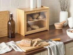 Discount Beliani Portapane SEIGLE Bambù chiaro Marrone