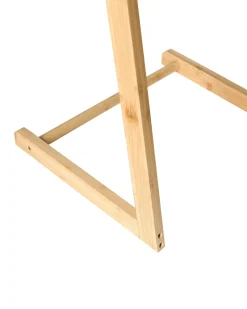 Best Beliani Portasciugamani da terra ZAPALLAR Bambù chiaro Marrone