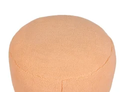 Discount Beliani Pouf ADLANA Bouclé pesca Rosa
