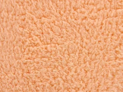 Clearance Beliani Pouf ALIPUR Bouclé Arancione