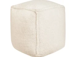 Outlet Beliani Pouf ALIPUR Bouclé chiaro Beige