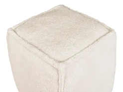 Outlet Beliani Pouf ALIPUR Bouclé chiaro Beige