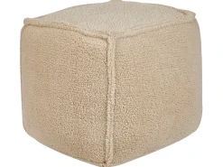 Best Beliani Pouf ALIPUR Bouclé chiaro Marrone