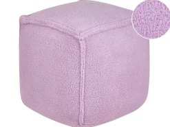 Hot Beliani Pouf ALIPUR Bouclé Viola