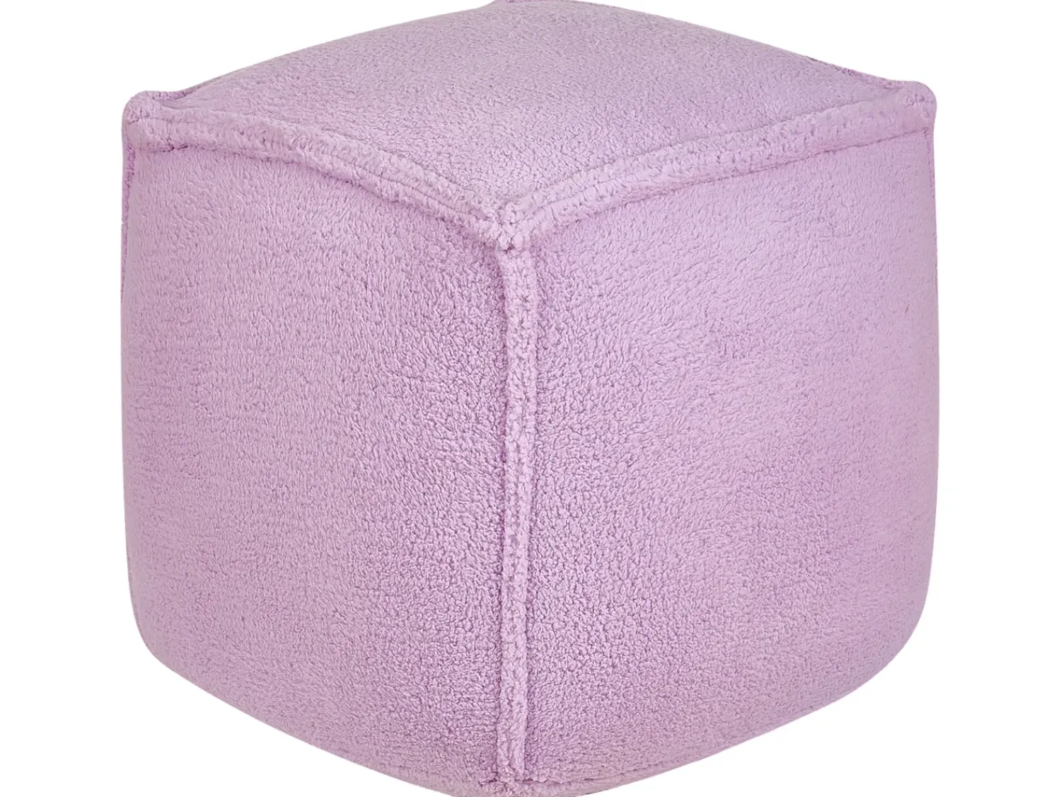 Hot Beliani Pouf ALIPUR Bouclé Viola