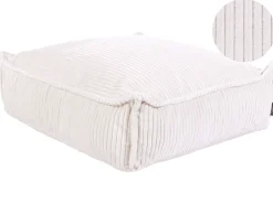 Discount Beliani Pouf ALLOZAI Velluto chiaro Beige