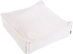 Discount Beliani Pouf ALLOZAI Velluto chiaro Beige