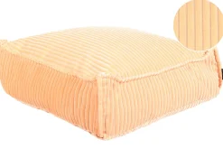 Online Beliani Pouf ALLOZAI Velluto pesca Rosa