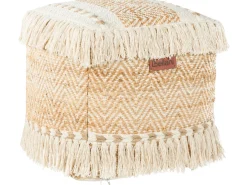 Discount Beliani Pouf ALUPOLA Iuta Beige