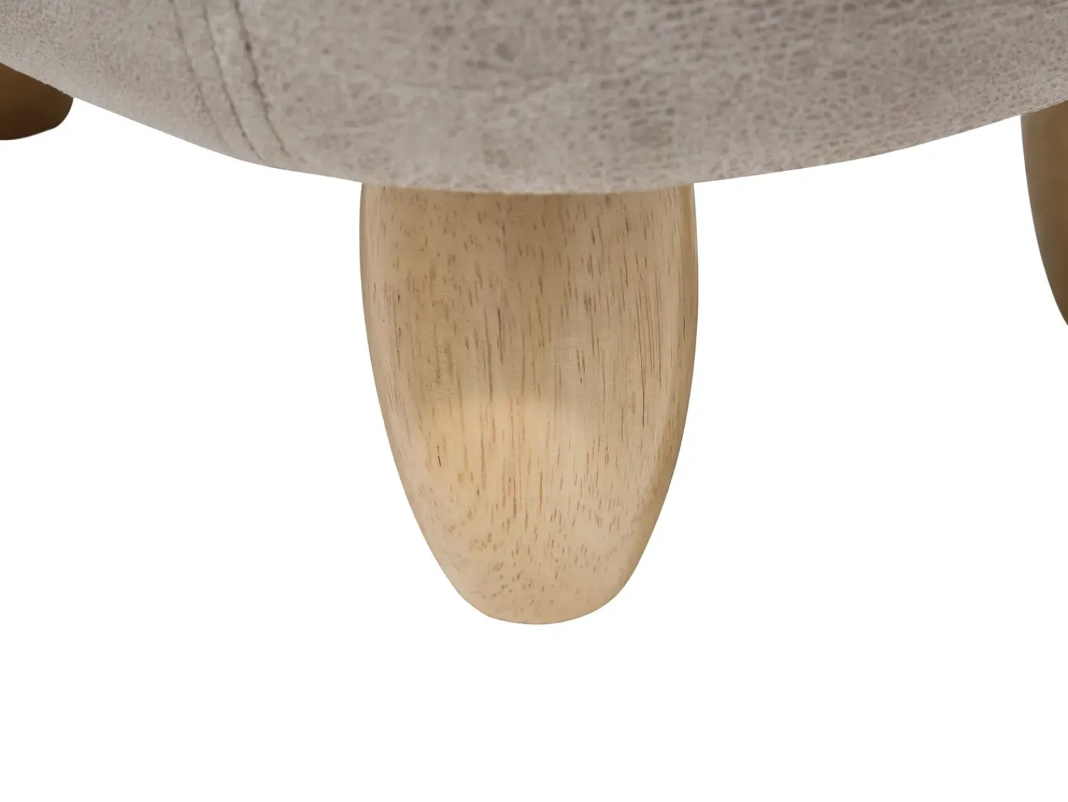 Outlet Beliani Pouf animaletto contenitore RHINO Pelle sintetica Grigio chiaro Rinocerone Marrone Grigio