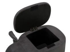 Outlet Beliani Pouf animaletto contenitore ELEPHANT Pelle sintetica Grigio scuro Elefante Marrone Grigio