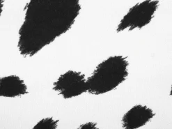 Beliani Pouf animaletto contenitore COW Tessuto Bianco Mucca Bianco Marrone Nero