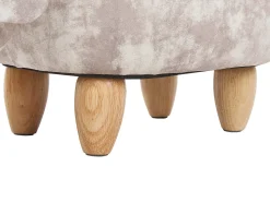 Hot Beliani Pouf animaletto contenitore DOGGY Velluto Beige Cane Beige Marrone