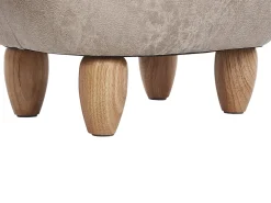 Outlet Beliani Pouf animaletto contenitore JUMBO Pelle sintetica Grigio Elefante Marrone Grigio
