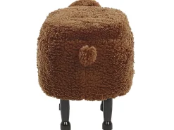 Online Beliani Pouf animaletto contenitore SHEEP Tessuto Marrone Pecora Marrone Nero