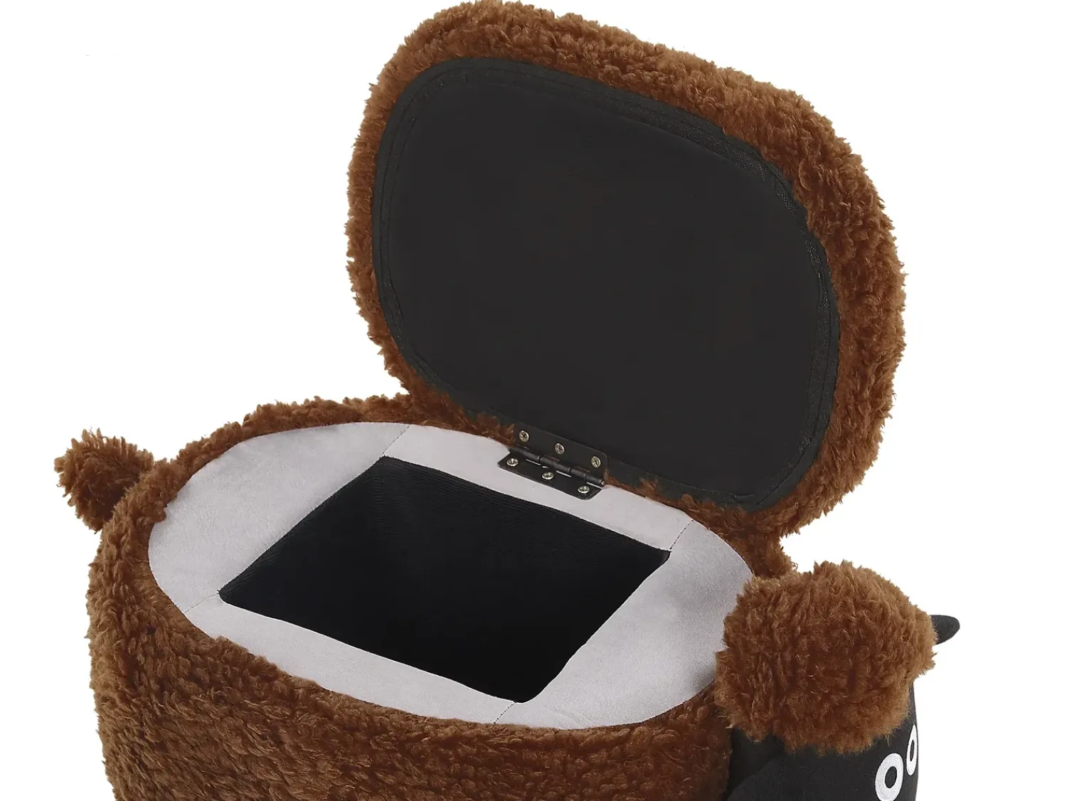 Online Beliani Pouf animaletto contenitore SHEEP Tessuto Marrone Pecora Marrone Nero
