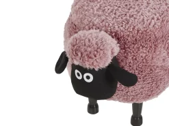 Sale Beliani Pouf animaletto contenitore SHEEP Tessuto Rosa Pecora Rosa Nero