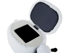 Outlet Beliani Pouf animaletto contenitore SHEEP Tessuto Bianco Pecora Bianco Marrone Nero
