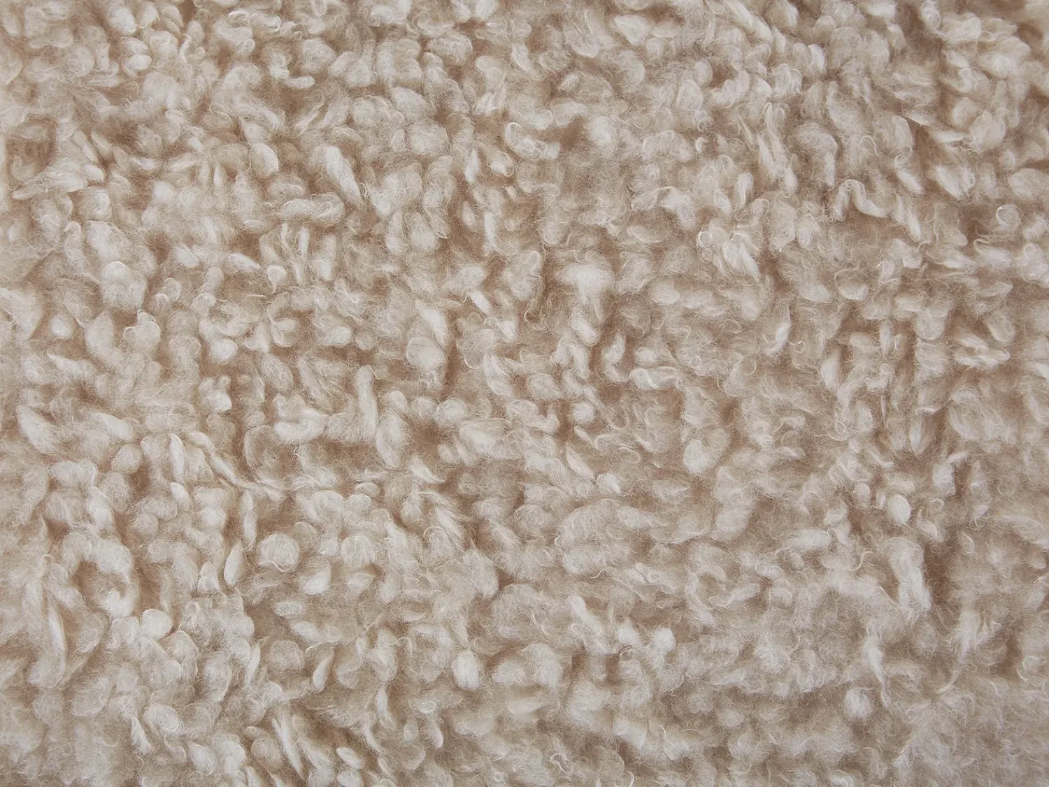 New Beliani Pouf animaletto contenitore SHEEP Tessuto Beige chiaro Pecora Beige Marrone Nero