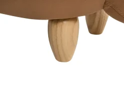 Beliani Pouf animaletto contenitore TRICERATOPS Tessuto Dinosauro Marrone