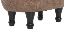 Clearance Beliani Pouf animaletto HORSE Pelle sintetica chiaro Cavallo Marrone