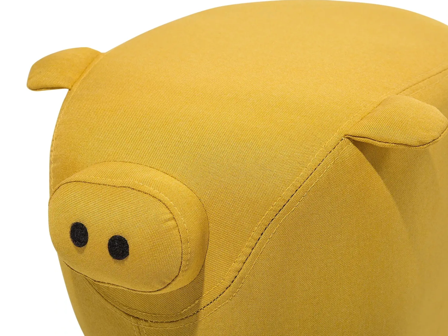 Outlet Beliani Pouf animaletto PIGGY Tessuto Giallo Maiale Giallo Marrone