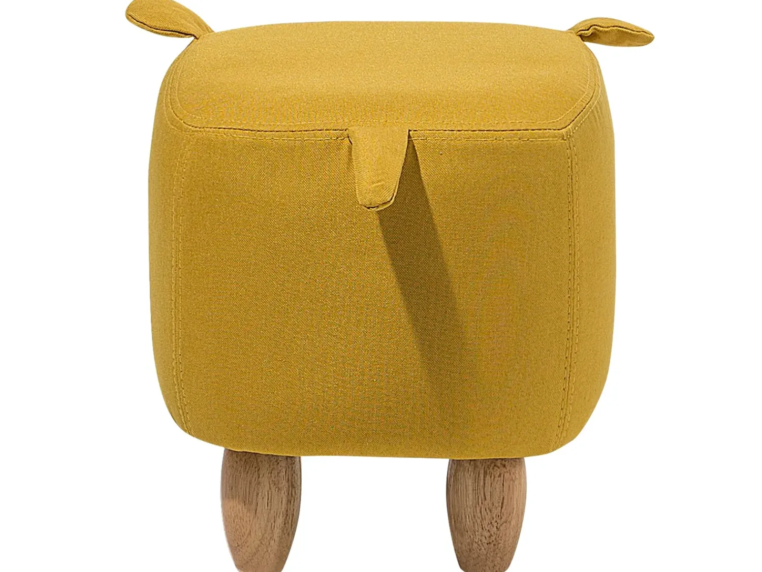 Outlet Beliani Pouf animaletto PIGGY Tessuto Giallo Maiale Giallo Marrone