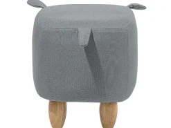 Discount Beliani Pouf animaletto PIGGY Tessuto Grigio chiaro Maiale Marrone Grigio