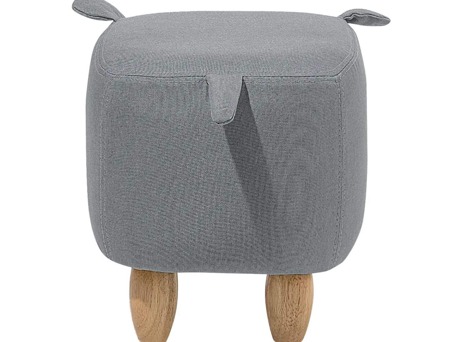 Discount Beliani Pouf animaletto PIGGY Tessuto Grigio chiaro Maiale Marrone Grigio