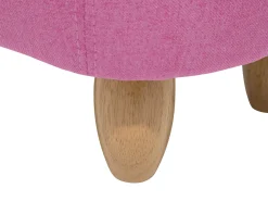 Clearance Beliani Pouf animaletto PIGGY Tessuto Rosa Maiale Rosa Marrone