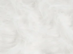 Hot Beliani Pouf animaletto WOOLLY Finta pelliccia Bianco Rinocerone Bianco Marrone