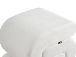 Online Beliani Pouf ARCADIA Ciniglia sporco Bianco
