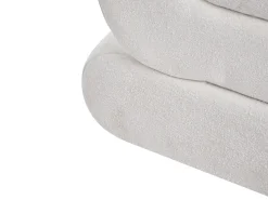 Online Beliani Pouf ARCADIA Ciniglia sporco Bianco