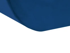 Beliani Pouf ARCADIA Velluto marino Blu