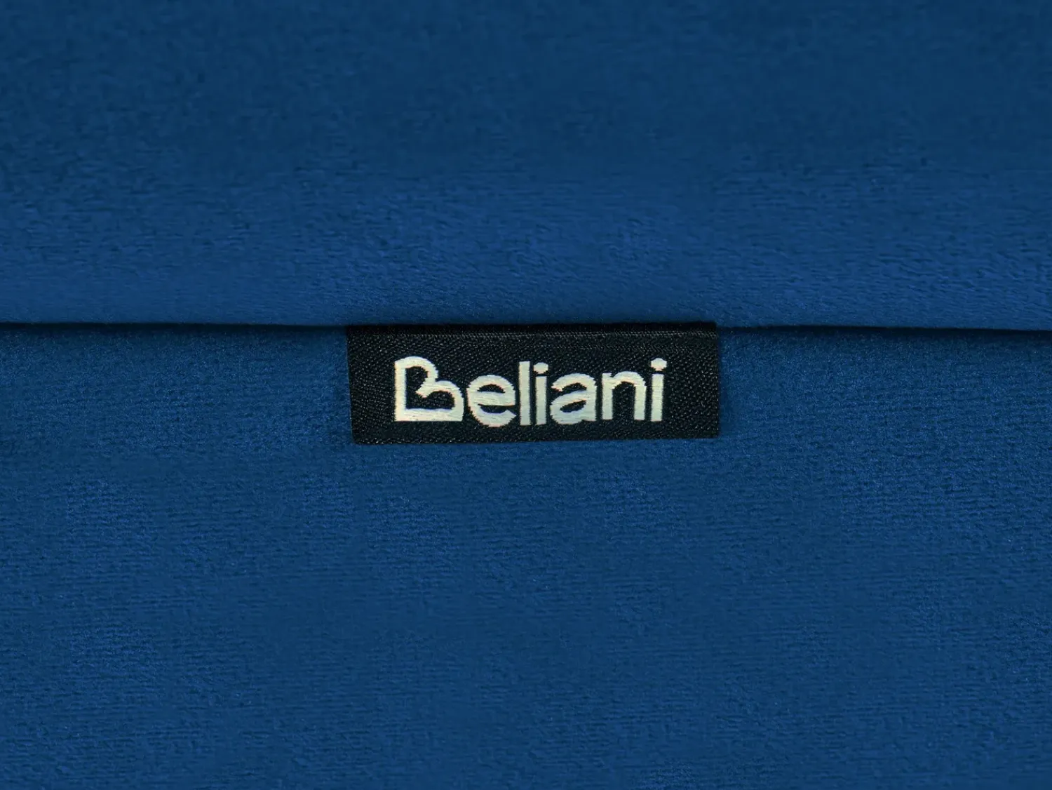Beliani Pouf ARCADIA Velluto marino Blu