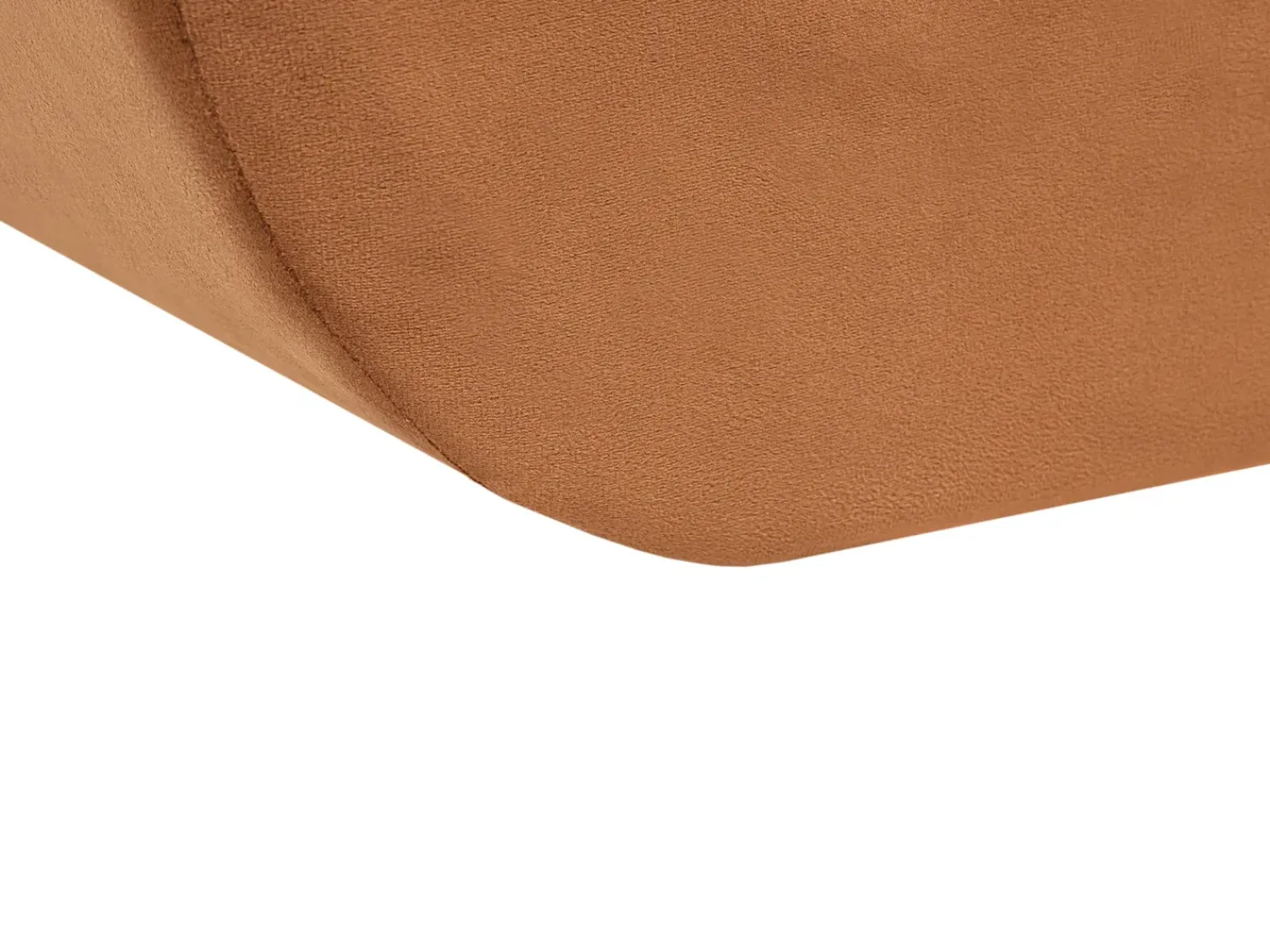 Beliani Pouf ARCADIA Velluto dorato Marrone