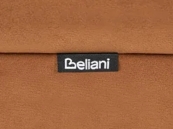 Beliani Pouf ARCADIA Velluto dorato Marrone