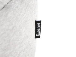 Best Beliani Pouf ARCHIE Lino sintetico Grigio Grigio Nero