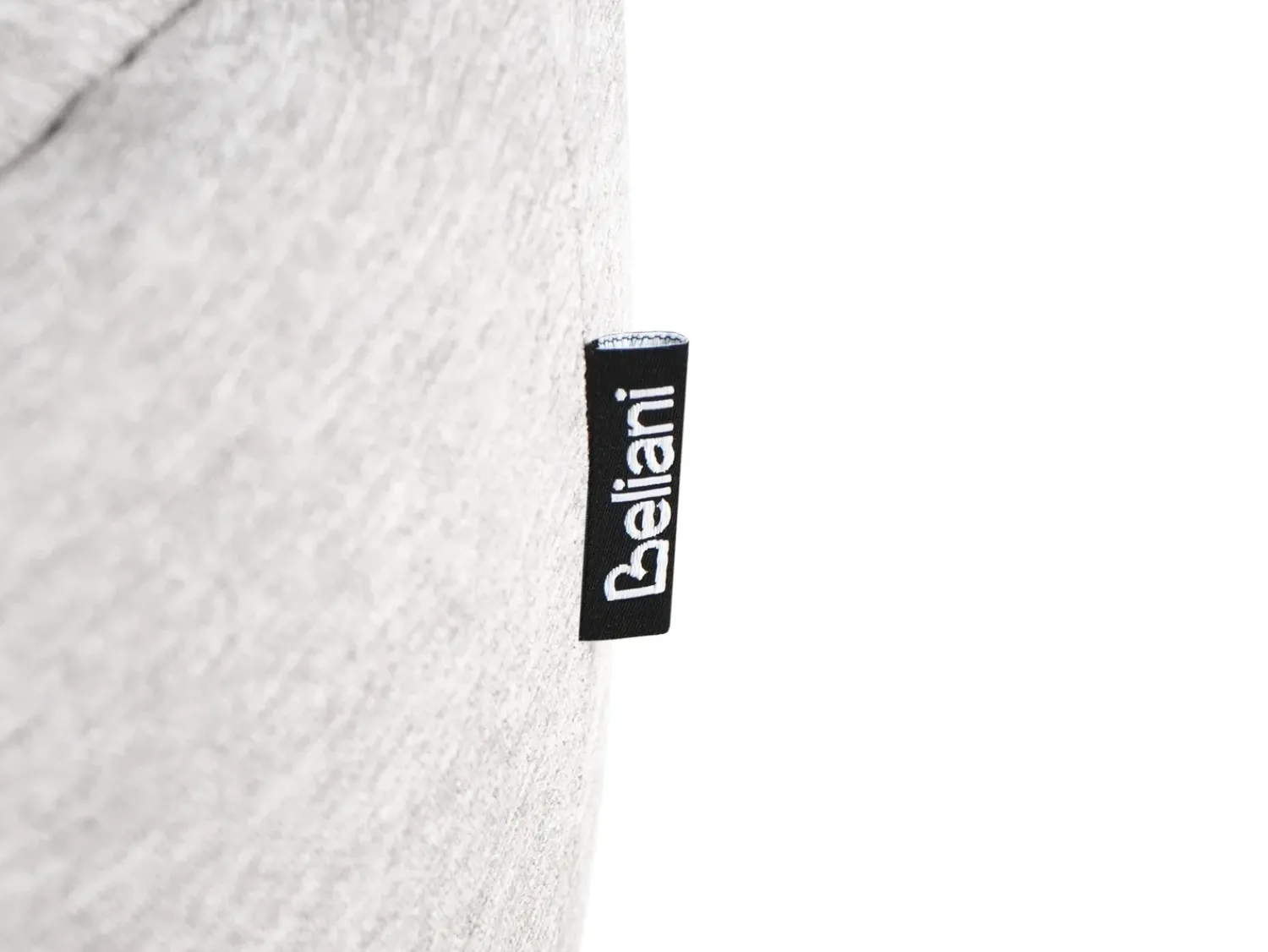 Best Beliani Pouf ARCHIE Lino sintetico Grigio Grigio Nero